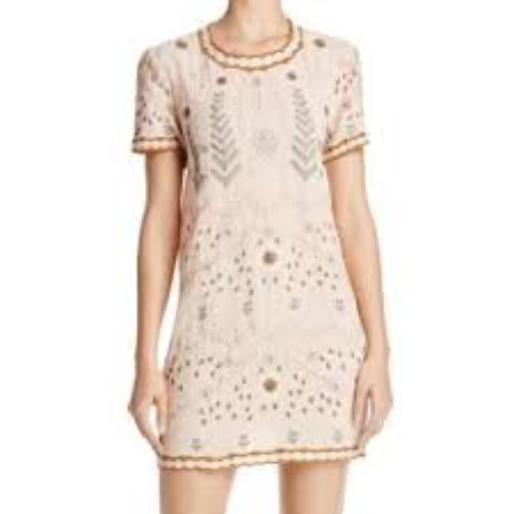 Sadie & Sage Embroidered Open Back Dress
